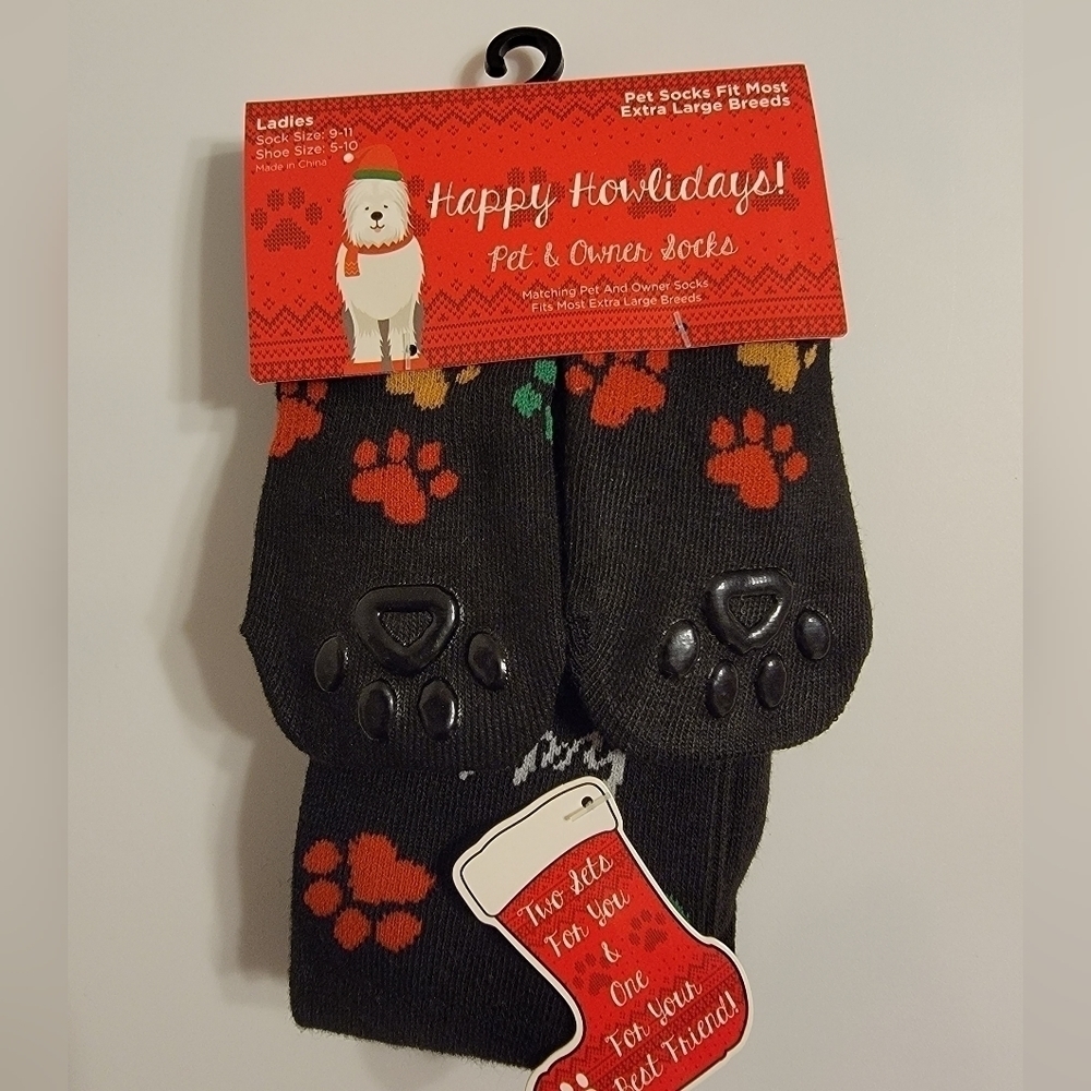 Matching Holiday Pet & Owner Socks